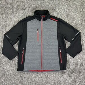 Snap-On Tools Equalizer Insulated Jacket Mens XL Gray Black Red Accents Workwear